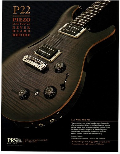 2012 prs p22 piezo electric - prs,