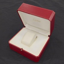 VINTAGE AUTHENTIQUE CARTIER boîtier boite montre livret rouge CO 1018 cuir...