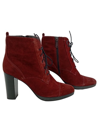 bottine femme bordeaux