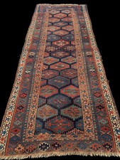 antique Jaf Jaff  Persian Kurdish rug runner ashlik tapis persan kurde 308x120cm