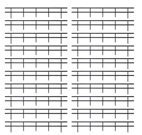 Garde corps 20pcs 180mm - garde-corps, 20pcs.