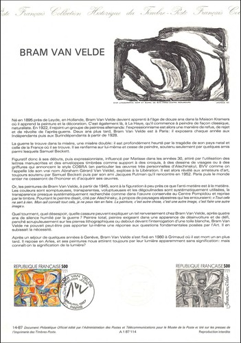 Document officiel 1987 - document, bram