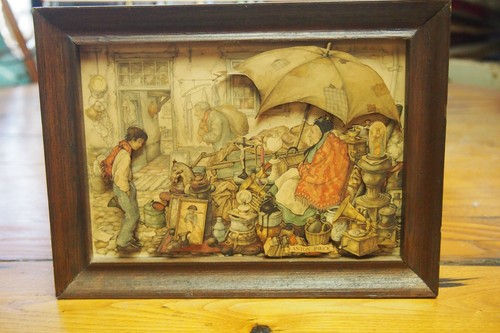 Vintage anton pieck street - vintage,