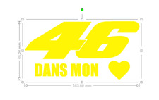 STICKER FLUO coeur cuore   VR