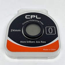 Filtre Photo Polarisant CPL Generique pour Objectifs pas de vis 24mm  + BOITE