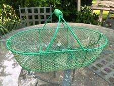 ❤️ superbe et ancien panier à pommes de terre en métal ajouré vintage