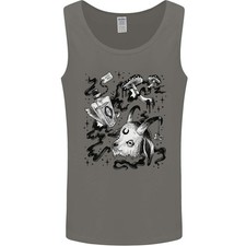 Débardeur Noir Magie Vaudou Champignons Pour Hommes