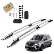 pour Renault Kangoo (RJK/FFK/XFK) COURT (L1) 2021- Barres de toit Argenté Mat