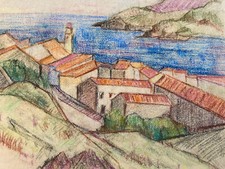 Beau Dessin Fusain Village