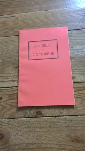 Bruxelles gomorrhe marcel - bruxelles,