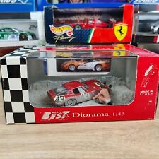 DIORAMA ALFA ROMEO TZ2 LE MANS 65 ZECCOLI/ROSINSKI BEST MODEL 1:43 REF 9605