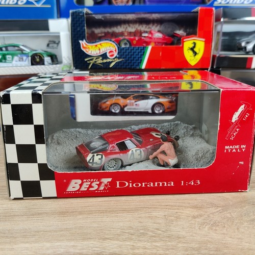 Diorama alfa romeo tz2 mans - diorama,