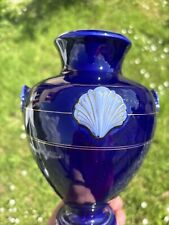 BLEU DE SEVRES ET OR TRES BEAU VASE PORCELAINE LIMOGES EPOQUE ART DÉCO