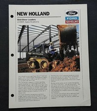 Ford New Holland Lx-665 Mini Chargeur Tracteur Spécifications Brochure