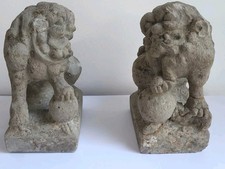 Paire statues chiens fo - paire,