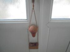 RARE JOUET ANCIEN LUMINAIRE PETIT LIT ET MONGOLFIERE FIN XIX ème DEBUT XXème