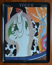 plateau VOGUE mode 1921 New York Winter Fashions - par MEBEL 1960'