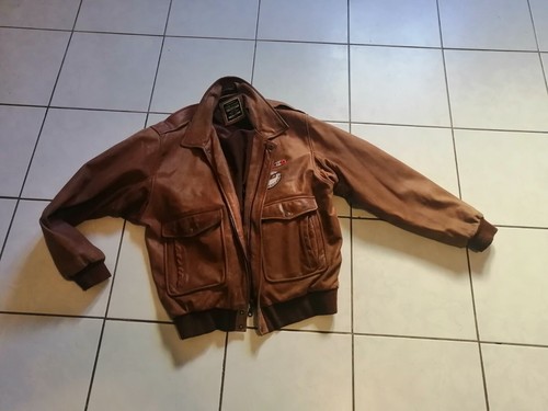 Blouson cuir homme aviateur - cuir,