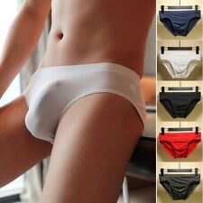 Slips hommes sous-vêtements taille élastique lingerie slips culotte poche minc