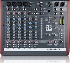 TABLE DE MIXAGE  USB 4 IN MONO, 2 STEREO, 2 AUX  ALLEN & HEATH ZED-10