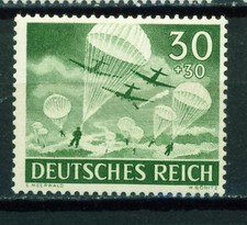 Germany WW2Third Reich Paratroops in Action stamp 1943 MLH