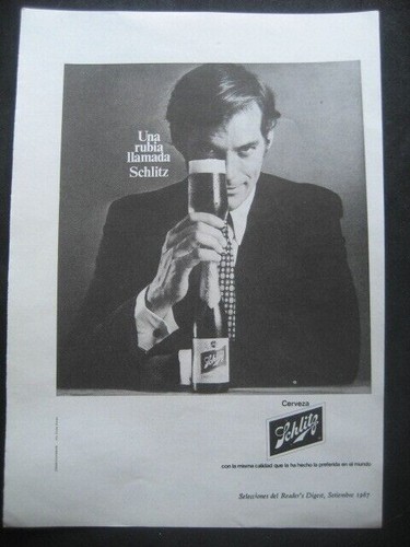 Bière schlitz publicité de - biÈre,