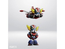 Pack de 2 figurines - Goldorak - Chibi Grendizer debout & soucoupe - PVC - P