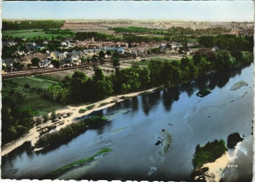 Cpm myennes sur - myennes-sur-loire, vue