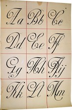 ALPHABET 2 Affiches Gouache Police Caractères MINUSCULES MAJUSCULES TYPOGRAPHIE