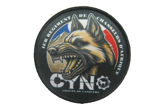 Ecusson chien rca regiment - 1°,