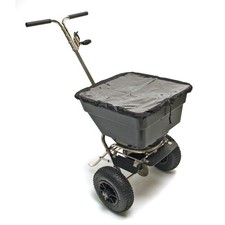 Épandeur de sel / engrais 55 litres / acier inoxydable D24984