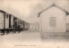 77  CPA  PRECURSEURS    CHEVRU    VUE DE LA GARE