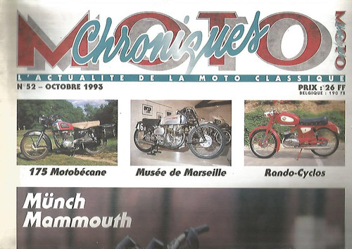 Chroniques moto 175 - chroniques, n°52
