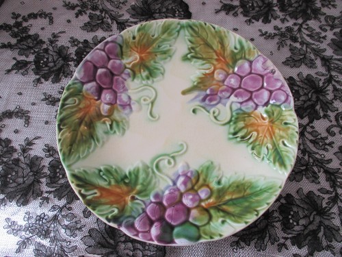 Ancienne assiette barbotine - assiette,