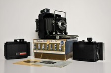 CAMÉRA DE PRESSE graphique GRAFLEX Century avec deux dos film 120