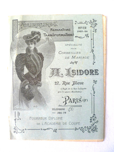 Ancien catalogue fourrures - ancien,