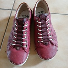 chaussures femme 37 rouge/bordeaux fermeture élastique 