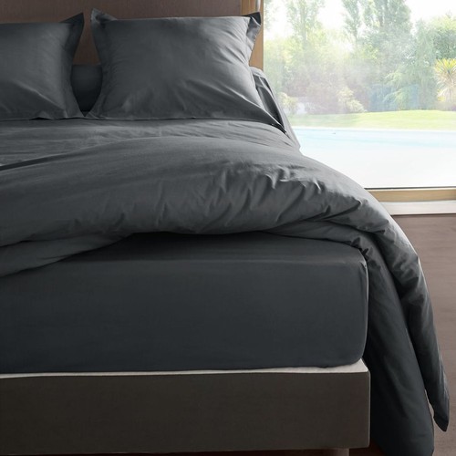Drap housse ardoise percale - drap, en