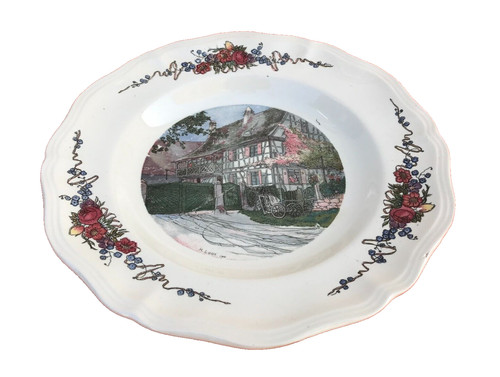 Assiette creuse obernai - assiette,
