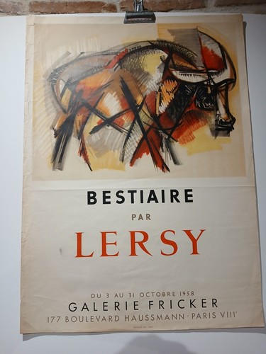 Affiche exposition 1958 de - exposition,