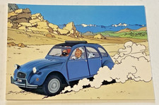 CITROEN et la BD - Carte Postale 2CV - Création Hergé - Septembre 1984