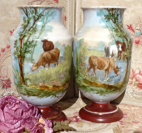 Ancienne paire vases - de,