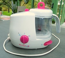 Cuiseur Mixer Bébé O-Moulinex-Blanc/Rose