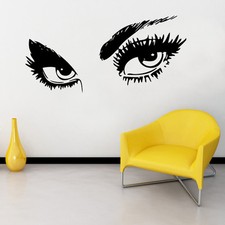 Femme Yeux Autocollant Mural