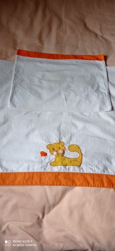 Parure vintage drap bébé - drap,