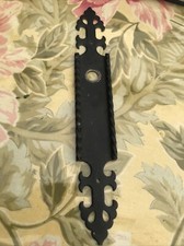 French Door Handle plate Iron Knob Castle Black Gothic Antique escutcheon