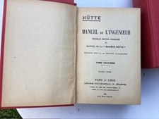 Manuel de l’ingénieur - 3 Tomes- Nouvelle édition (1942) de la société hütte