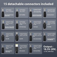 Chargeur universel PC pour Ordinateur Portable HP Stream ASUS Vivobook Lenovo