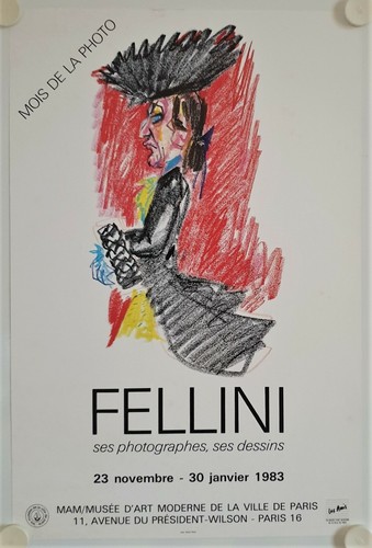 Affiche fellini photos dessins - affiche,
