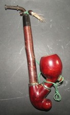 PIPE en BOIS travaille suisse hunting pipe swiss Bruyere Garantie